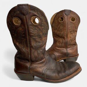 Ariat Roughstock 34824 Brown Leather Western Cowboy Biker Work Boots Men's 12 D